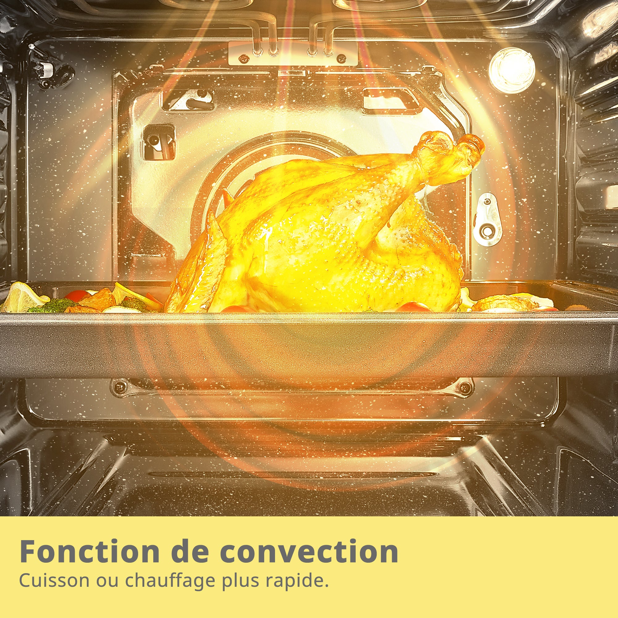 Four encastrable Pyrolyse Chaleur tournante 65 L Programmateur électronique COMFEE CBO65P90E3-BK - Noir- Classe A - 7