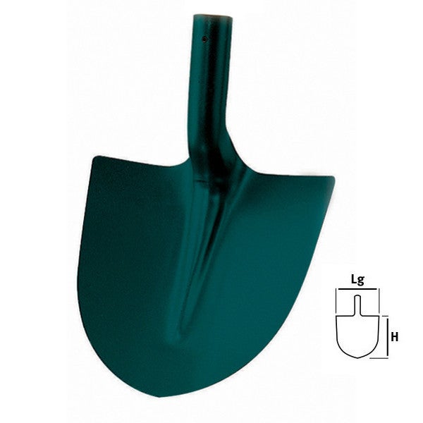 Pelle ronde tôle 29cm manche bois - 3