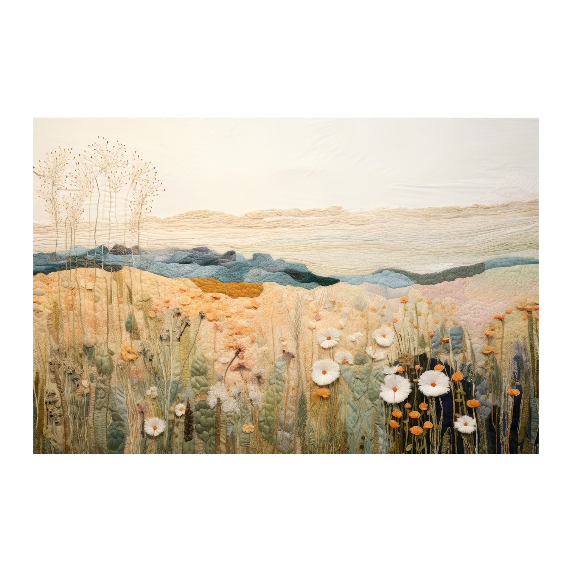 STYLER Tablou pe pânză Canvas Câmpuri tactile 70 x 100 cm, decor modern de perete pentru living, dormitor și birou