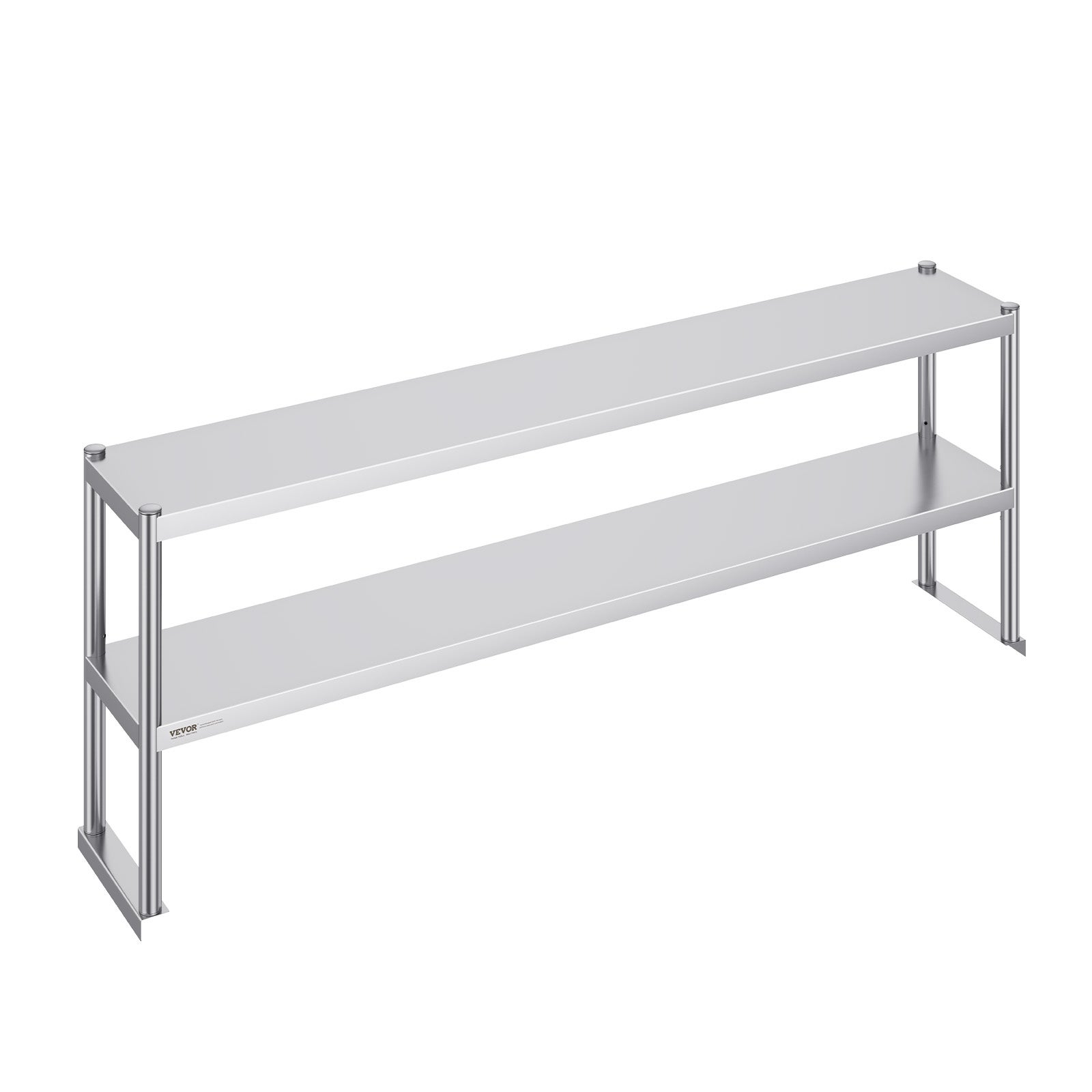Dwupoziomowy stół przygotowawczy ze stali nierdzewnej 305x1829x640mm VEVOR