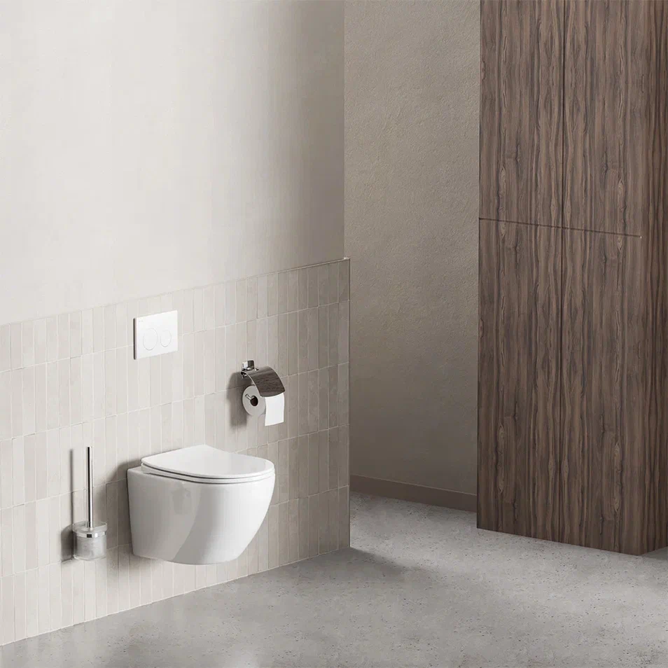 Cuvette WC Suspendu Blanc Toilette Suspendu FlashClean sans rebord avec couvercle de siège Softclosing, CXB1701SC Blanc AM.PM - 5