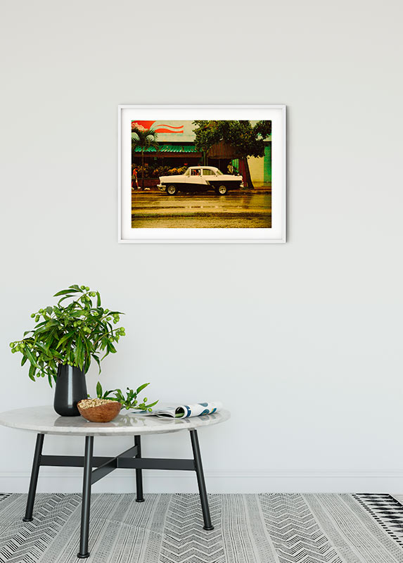 Cartel artístico de komar - cuba car - talla: 70 x 50 cm