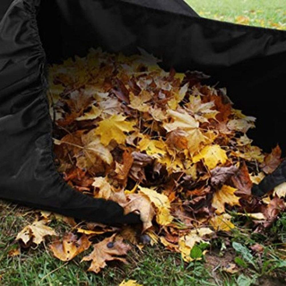 Sac à feuilles pour tracteur à gazon Sac de collecte des déchets de feuilles de jardin Outil de - 9