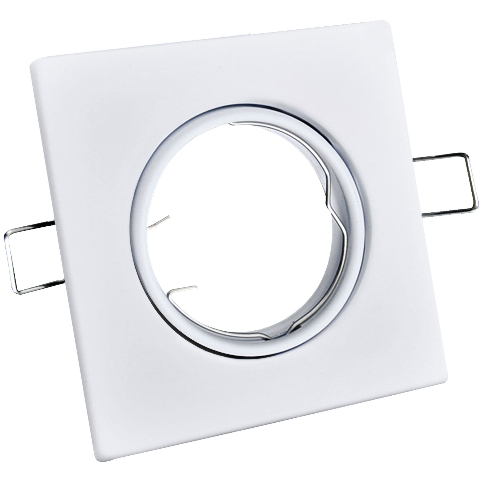 Oprawa sufitowa wpuszczana podtynkowa Opin biała 1xMR16x8W kwadratowa ruchoma IP20 wym: 2,5 x 9 x 9 cm metal Polux