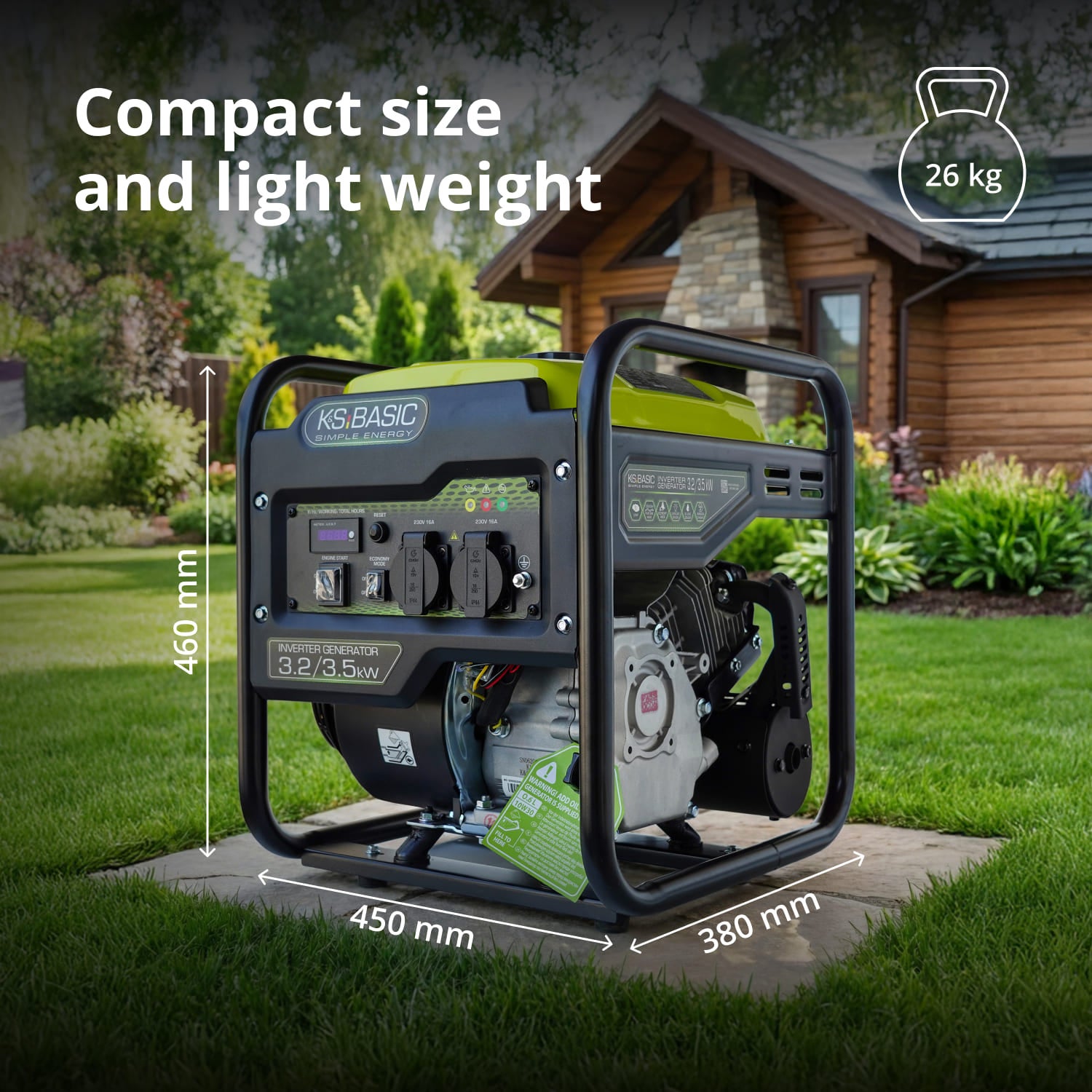 Gerador inversor Könner & Söhnen KSB 35i, máx. potência 3500W - 2