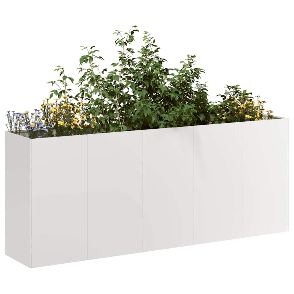 Doniczka 200x40x80 cm Stal nierdzewna vidaXL