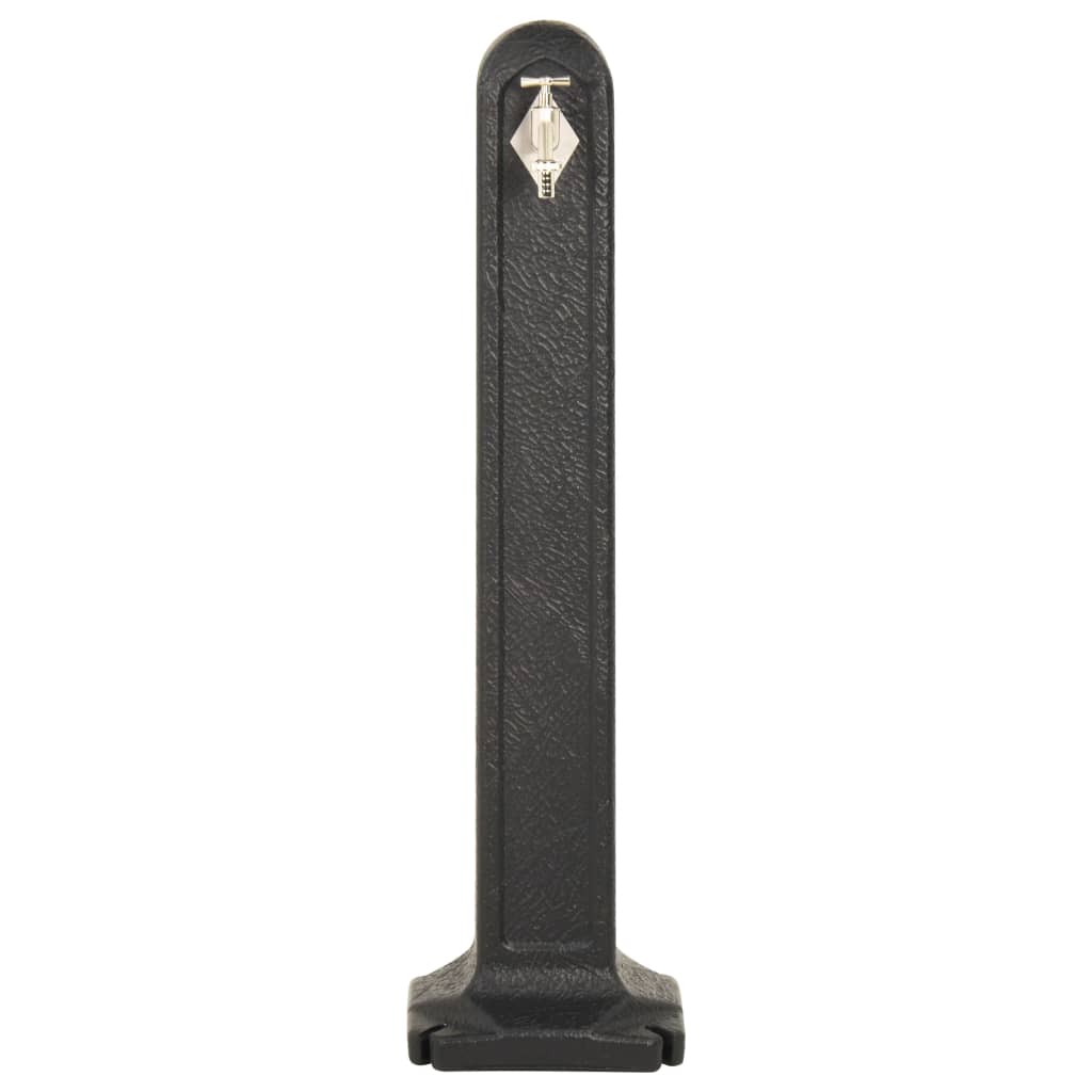 vidaXL Réservoir de jardin avec robinet Anthracite Aspect de pierre - 3