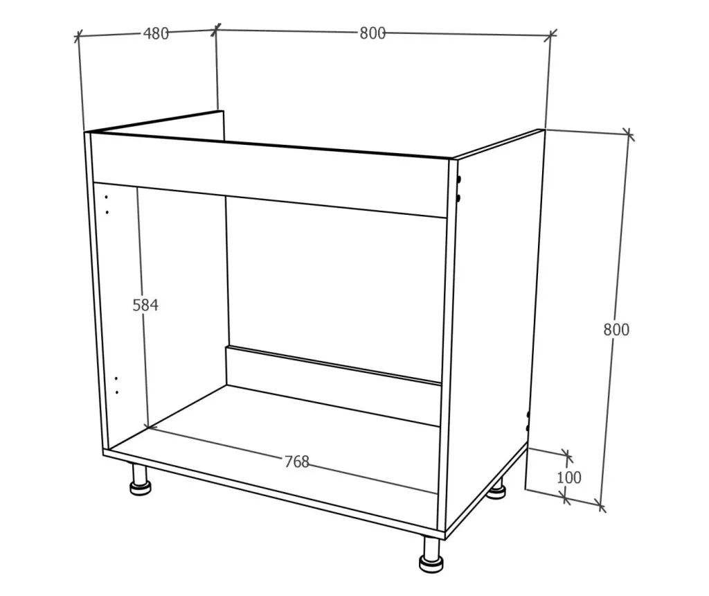 Karo haaus tapa de desagüe, 2 puertas, Blanco, 80 x 50 x 80 cm - 3
