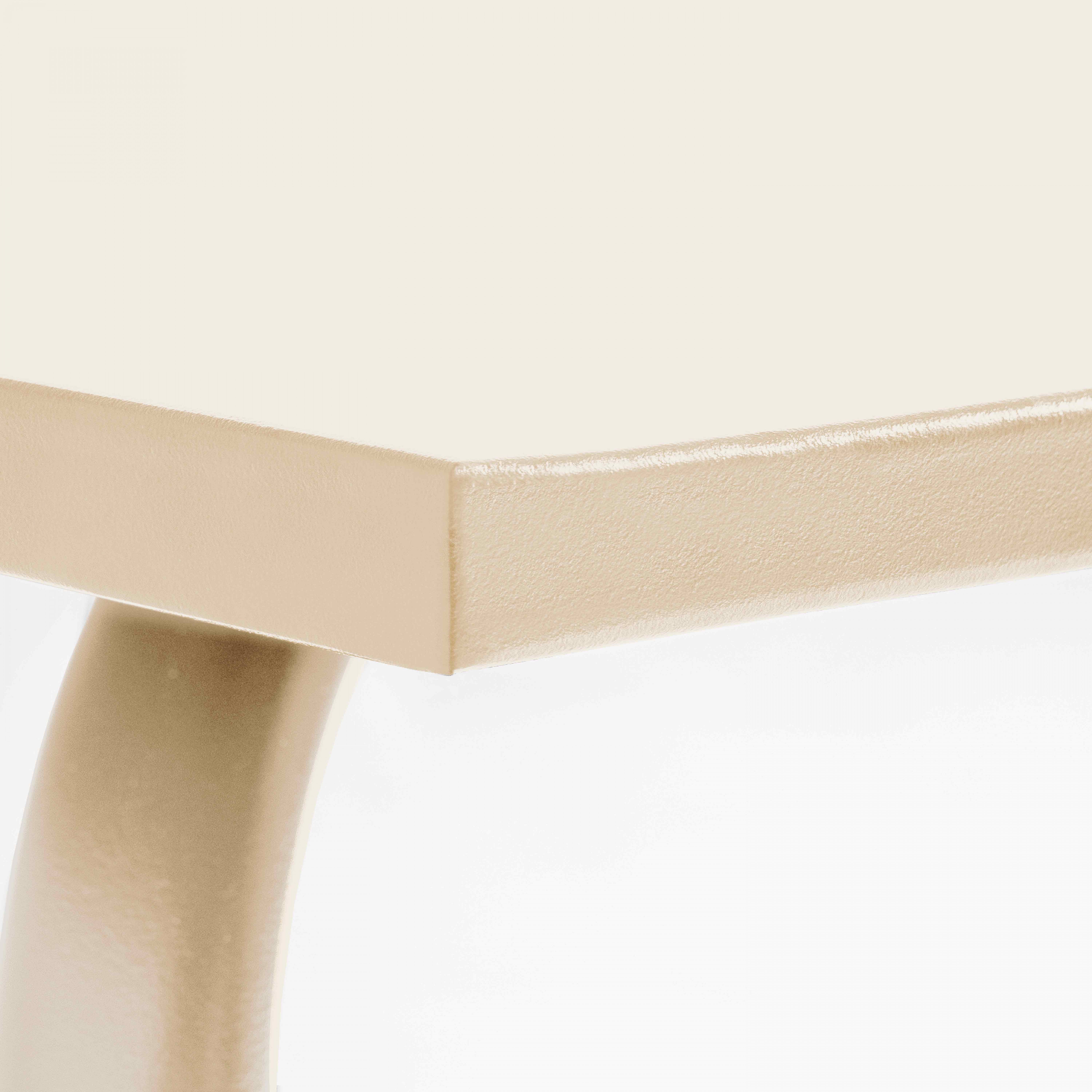 Ensemble table de jardin en métal et 4 chaises ivoire , Palavas - Oviala - 5