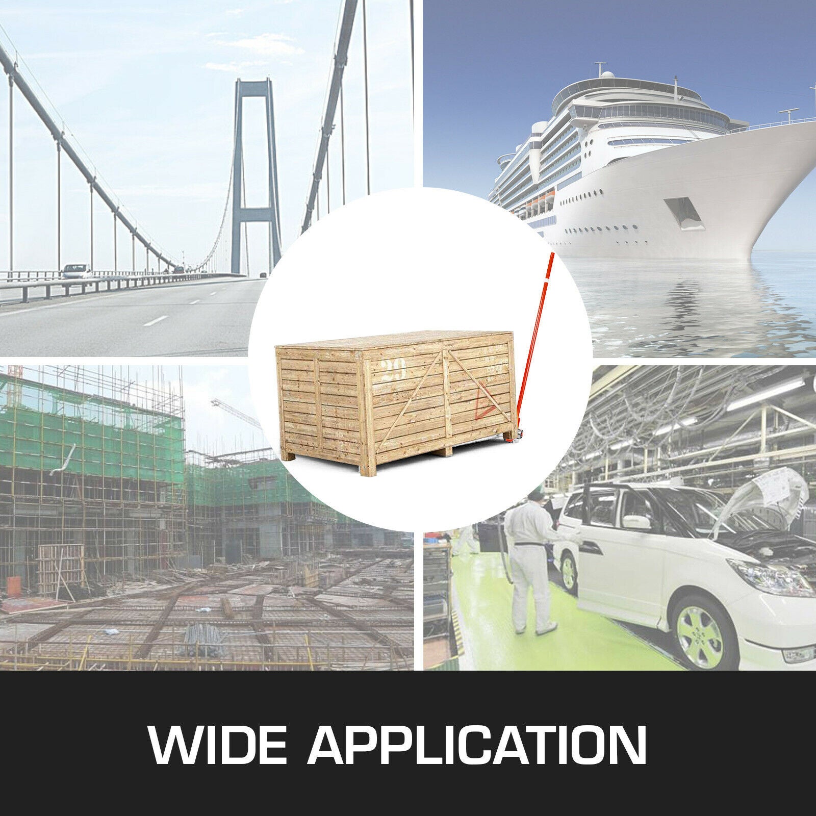 Lève Meuble Lourd VEVOR 3 T Barre de Levier Acier sur Roulettes Barre de Levage Grande Capacité Charge avec Manche 1,5 m Longueur Totale 1,6 m - 7