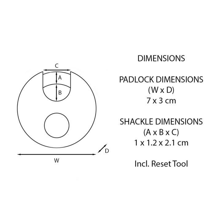 Cadenas Disque Excell Acier inox 70 mm M40EURDNUM Master Lock - 6