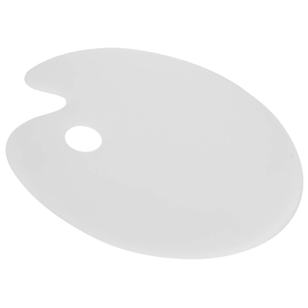 Palette de peinture acrylique transparente ovale pour mélanger les couleurs, fournitures d'art - 4