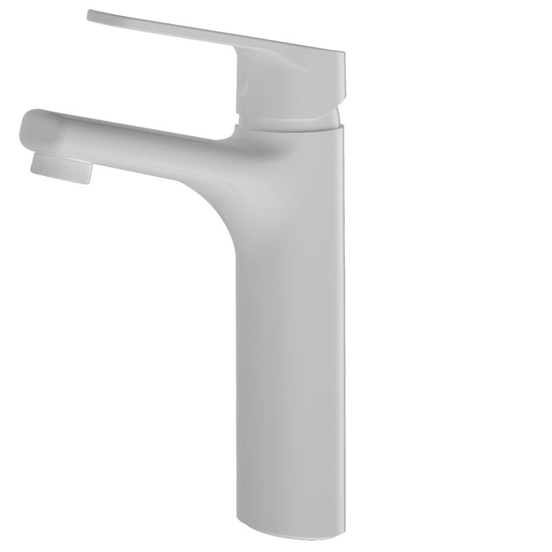 Full bateria umywalkowa wysoki biały