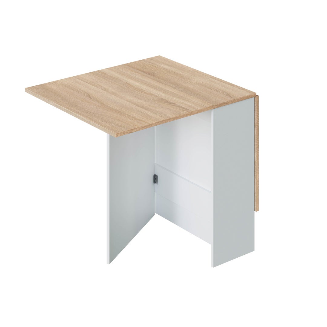 Table extensible ERIKA L31/140cm - Blanc / Bois - 5