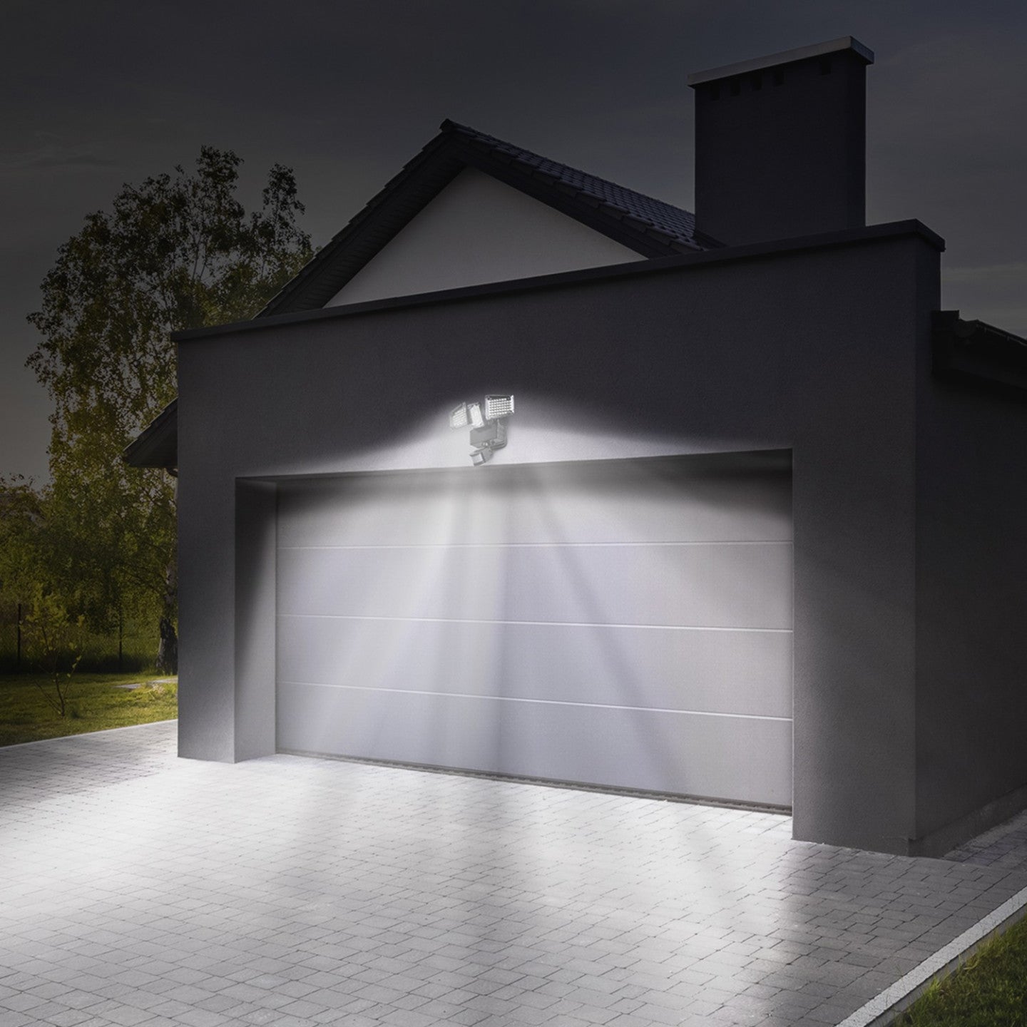 Projecteur solaire 3 têtes 178 LED détecteur de mouvement - 5
