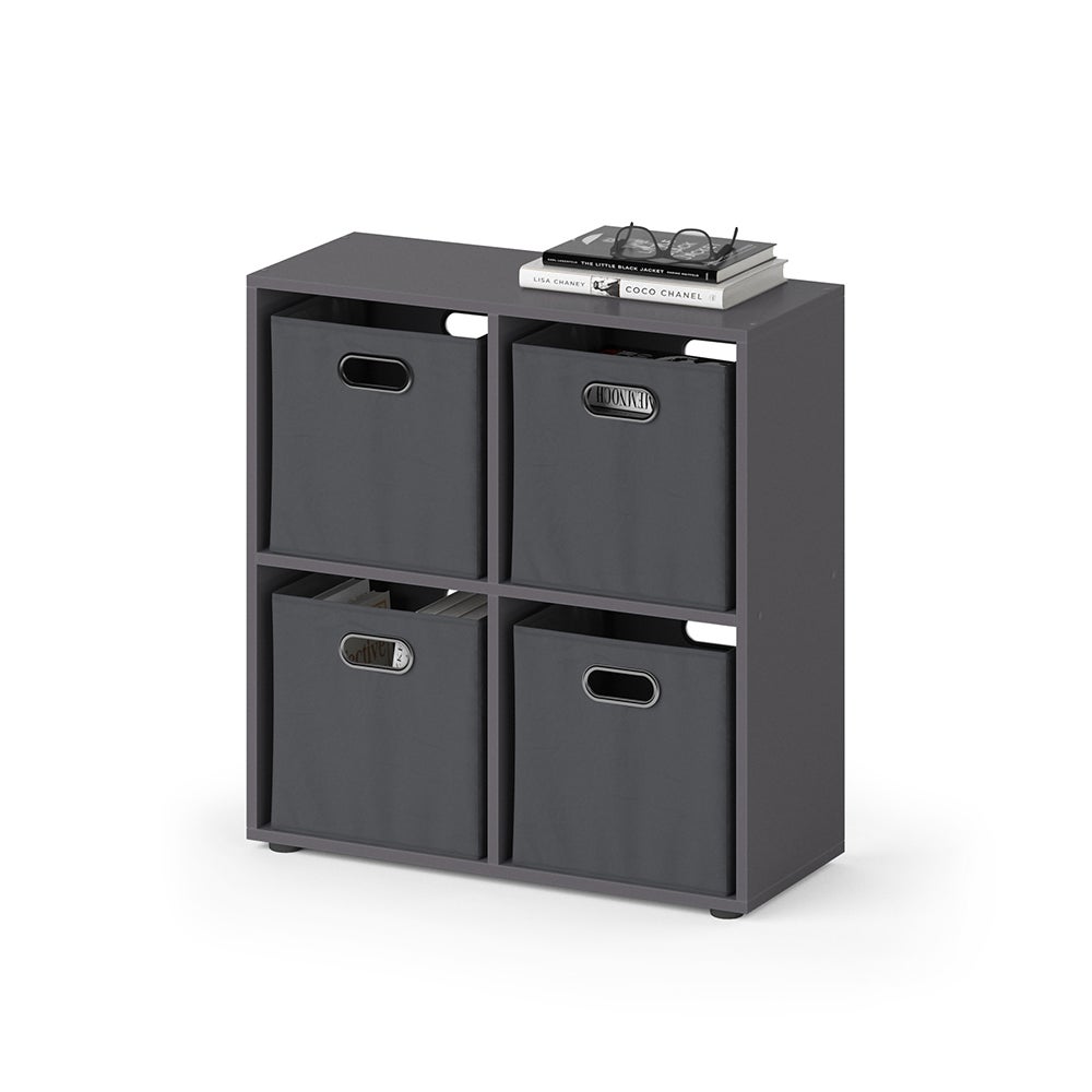 Vicco Meuble de rangement cube Tetra, Gris, 72.6x72cm - 7