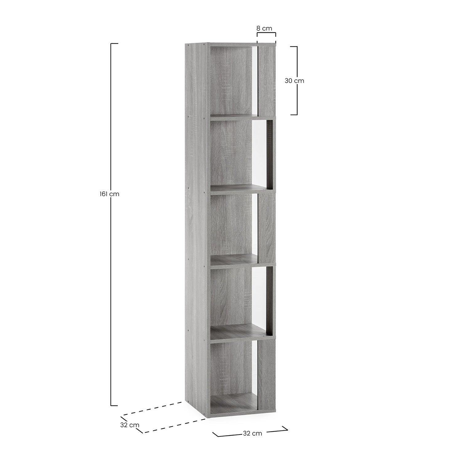 Etagère d'angle Fiyi 5 trous couleur blanc - 5