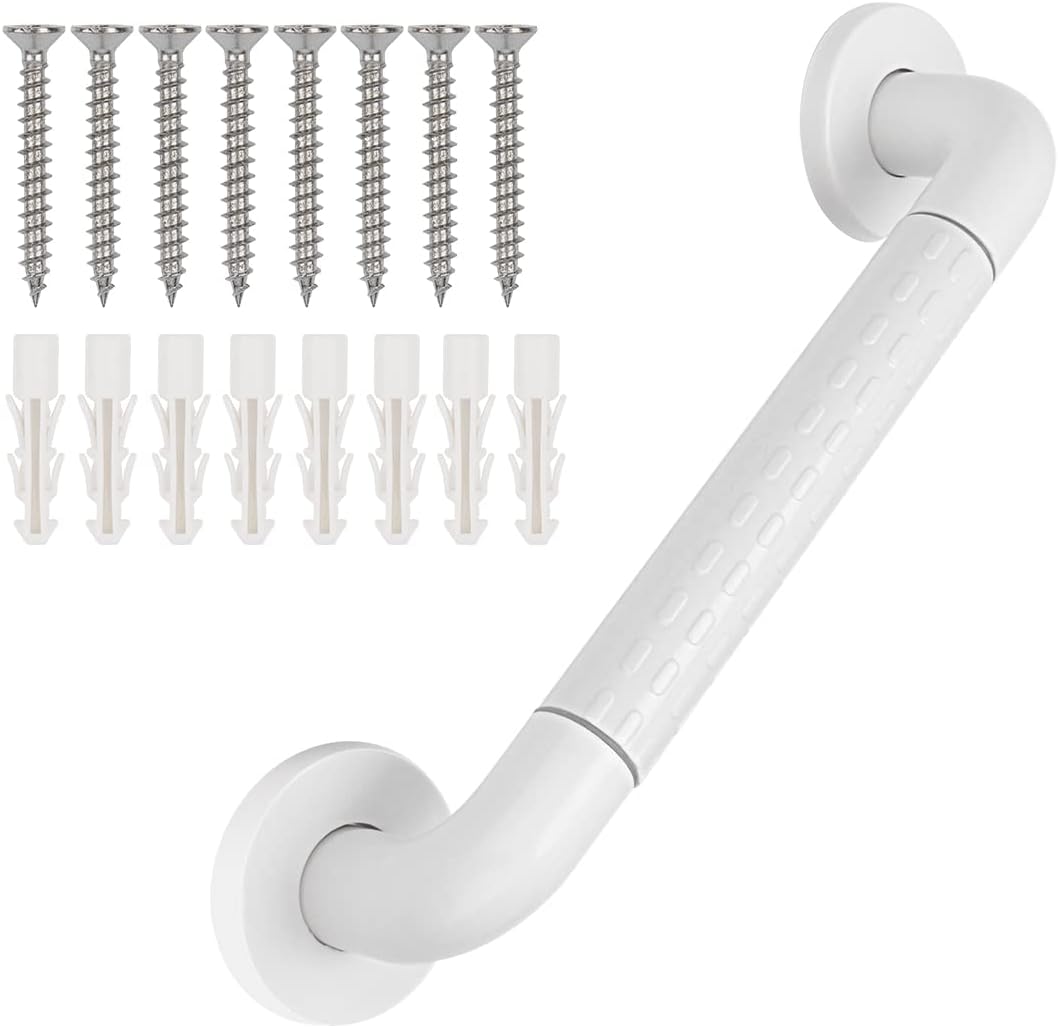 Uchwyt prysznicowy ze stali nierdzewnej dla seniorów, antypoślizgowy uchwyt łazienkowy, 30 cm