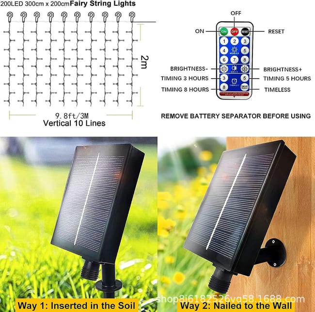 Solari Lampade a sospensione, Solar Hanging Lamp 2 Modalità IP65 Impermeabile LED Solar Lampada Solari Lampade a sospensione, Solar Hanging Lamp 2 Modalità IP65 Impermeabile LED Solar Lampada