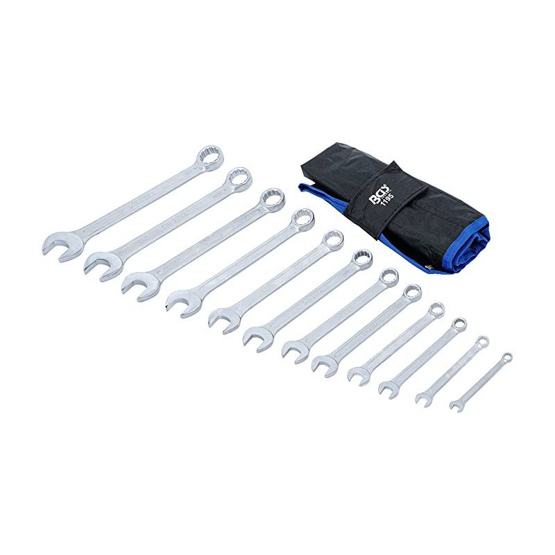 JEU DE 12 CLES MIXTES OEIL PLATES COTES POUCES US ANGLAISES DE 1/4 à 15/16 - 3