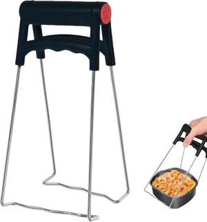 Pince Cuisine,S--Pince à Glace Antiadhésive En Acier Inoxydable, Pince à Pain Avec Dents, Pour