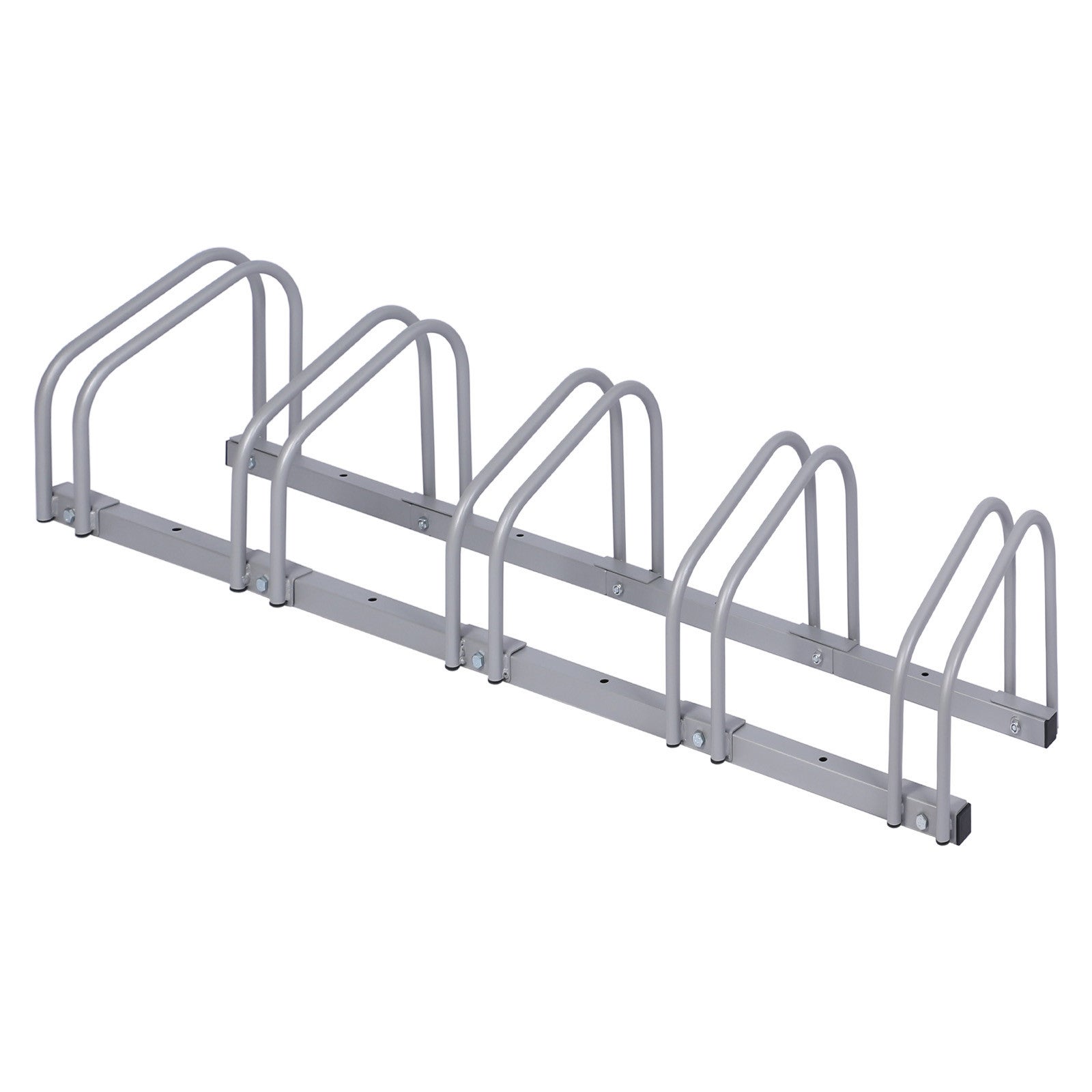 XMTECH Râtelier Range-Vélo au Sol Support de Rangement pour 4 Vélos