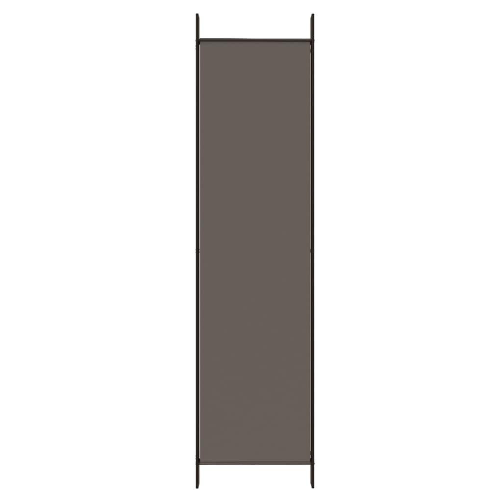 Cloison de séparation 4 panneaux en tissu gris anthracite 200x220 cm - COMFORTXL - 6