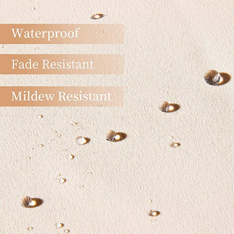 Wodoodporna, zaciemniająca i odporna na blaknięcie zasłona zewnętrzna na werandy, altanki i tarasy, jasnoszara, 1 panel, 132 x 243 cm - 6