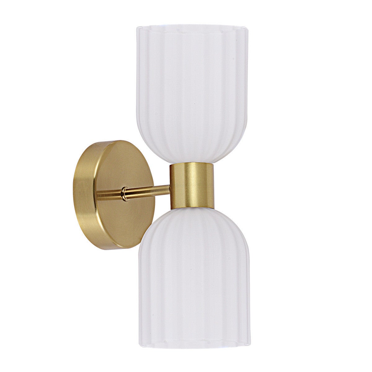 Kinkiet nowoczesny PIEGA złoty 2xE14x10W wym: 28x14,5x14,5 cm IP20 Light Prestige