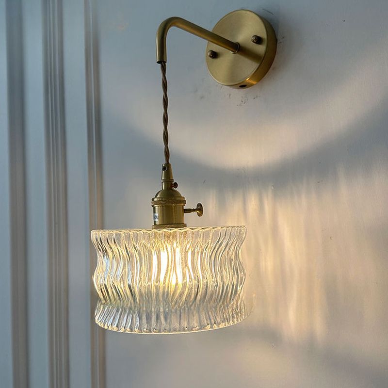 Applique Da Parete Industriale Priddy Paralume Metallo Nero Eglo | Lampadari On Line - Foto 6