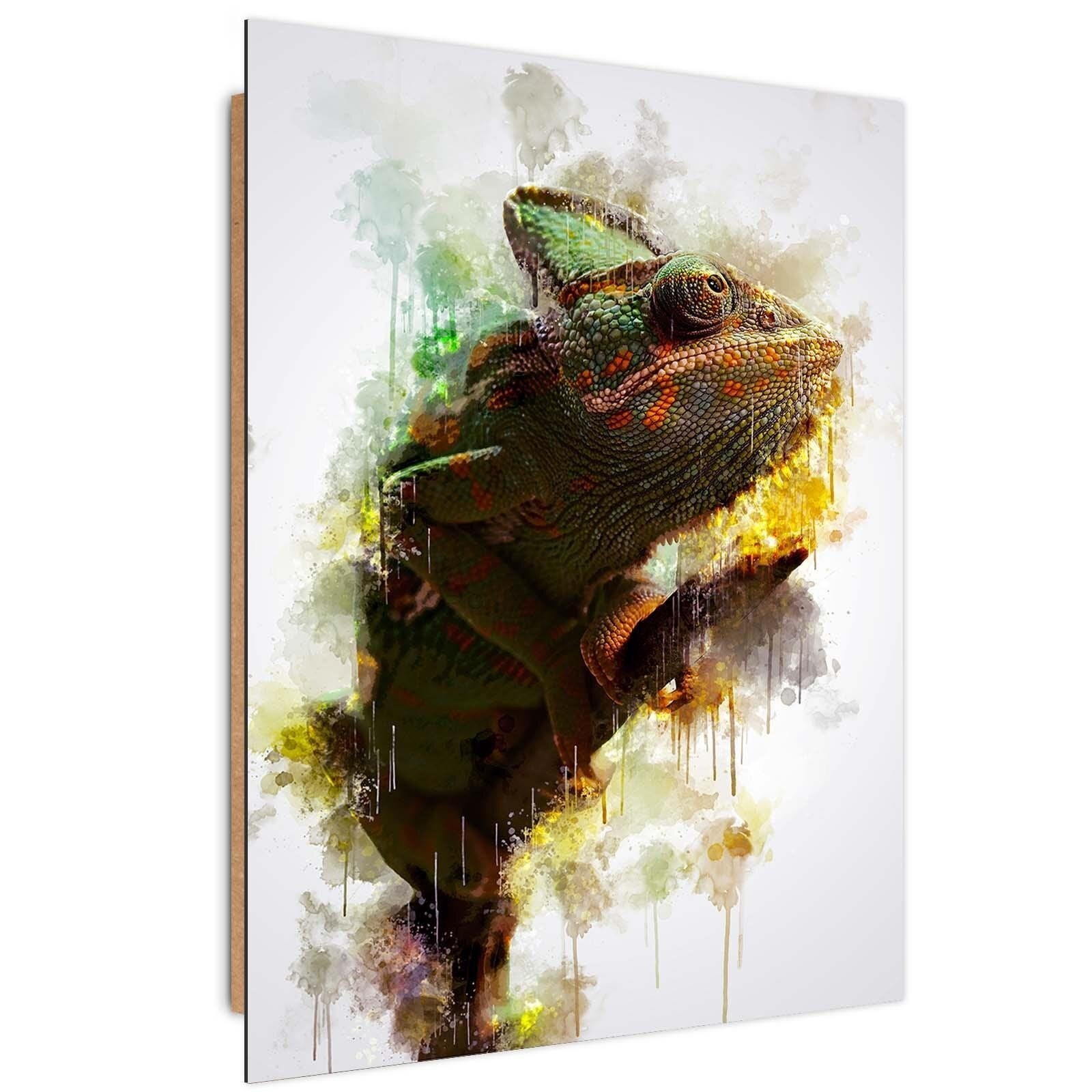 Tableau sur verre regard d'un cerf 30x30 cm - Ceanothe, fabriqué en