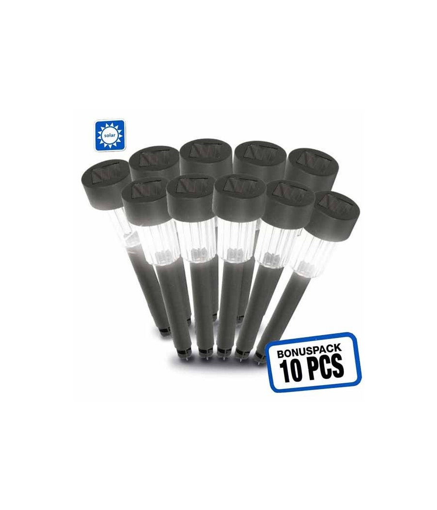 Trade Shop - Lampade Paletti Solari A Led Luci Da Giardino Con Pannello Solare Ricarricabili - - 3