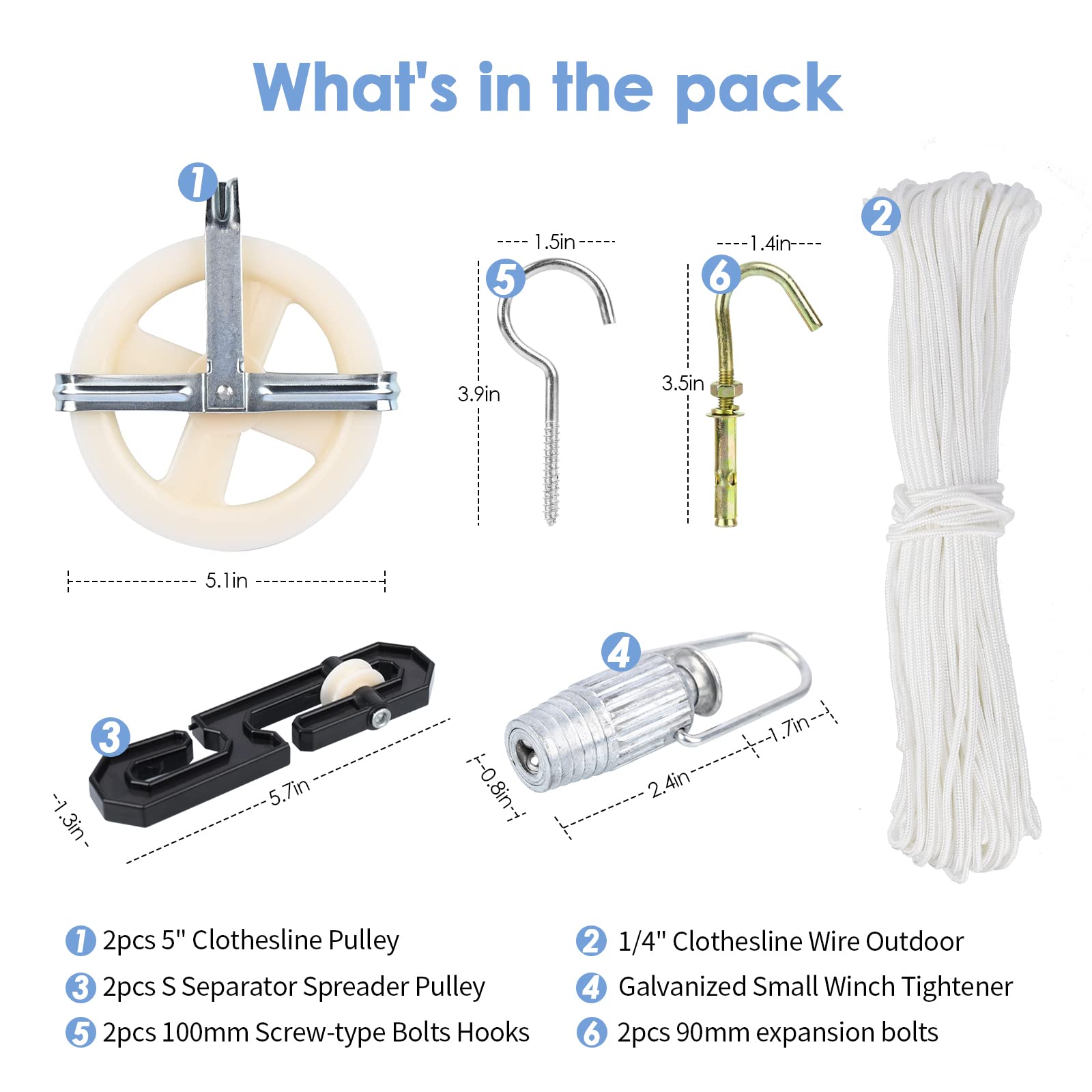 Ganzoo Set 8 Tenditori In Alluminio Per Corda – Leggeri E Antiruggine