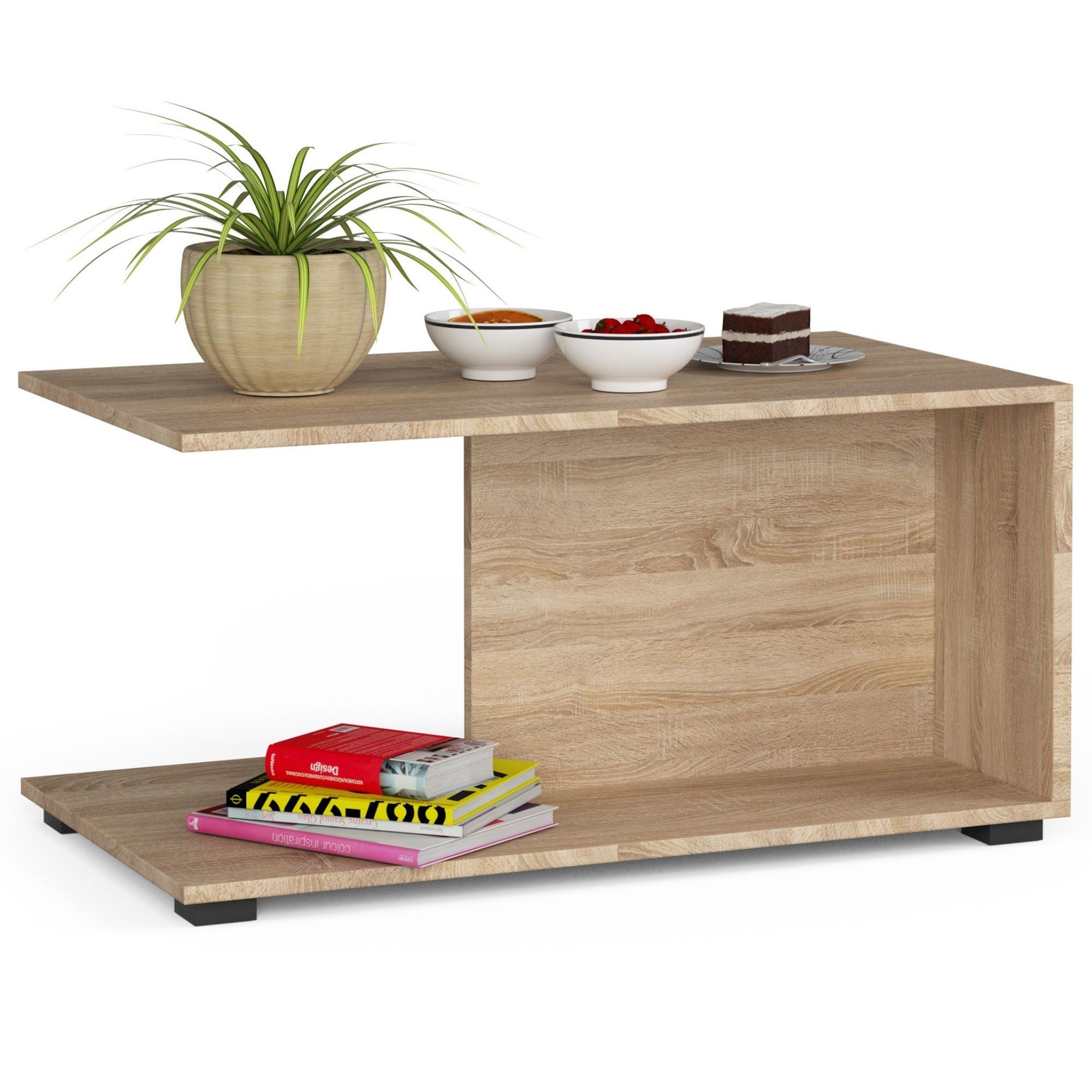 Stolik kawowy AKORD MARGO Dąb Sonoma 90 cm kolor Dąb Sonoma mat 90x50x45 cm