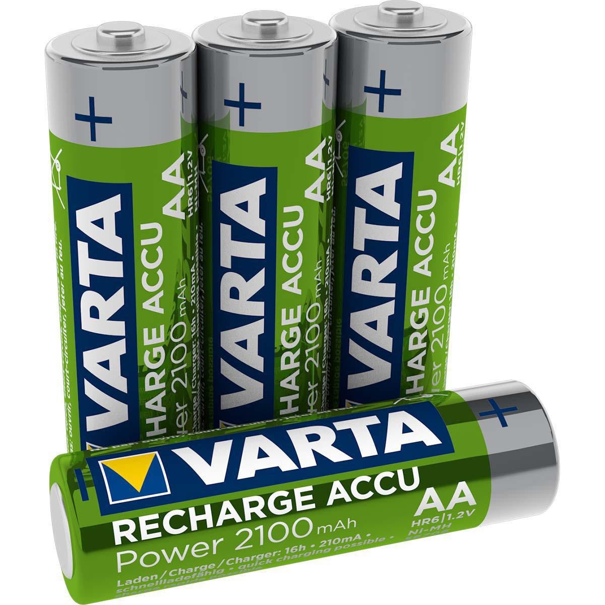 VARTA Batterie Rechargeable NiMH AA 1.2 V 2100 mAh 4-Blister - 3