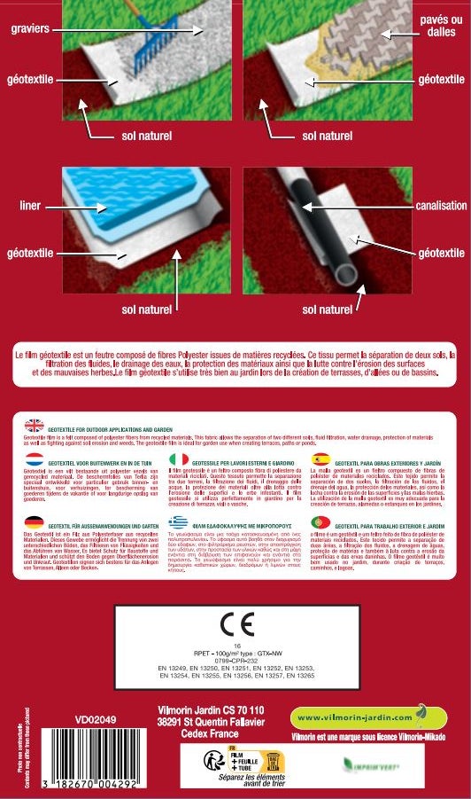 Tessuto Non Tessuto Geotex - 100g/m2, 1x25m Per Vialetti E Underlay Terrazze - Foto 6