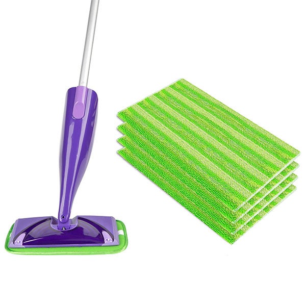 Set Di 6 Tappetini Di Ricambio Per Mocio Da Pulizia Rimovibile E Lavabile In Lavatrice Per Pavimenti Panni In Microfibra Sostitutivi Per Mocio - Foto 8