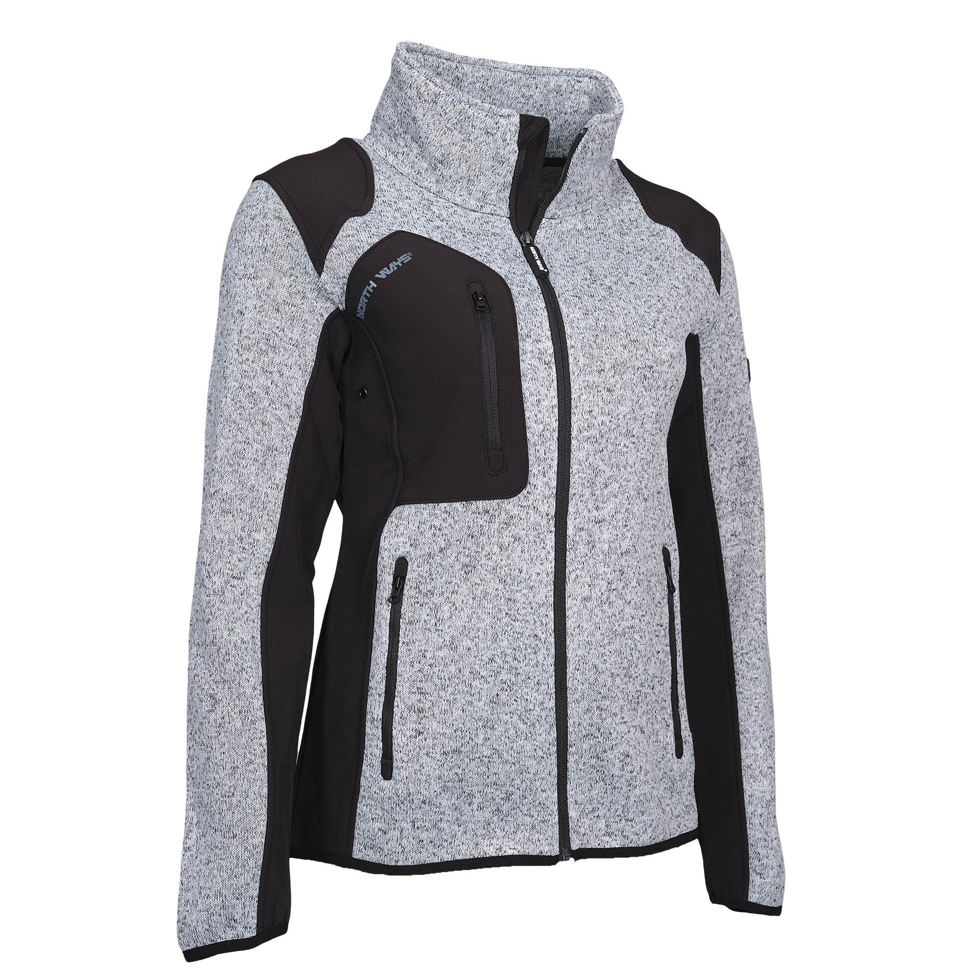 LOUISE - GILET DE TRAVAIL - 1467 Gris clair chiné M - 4