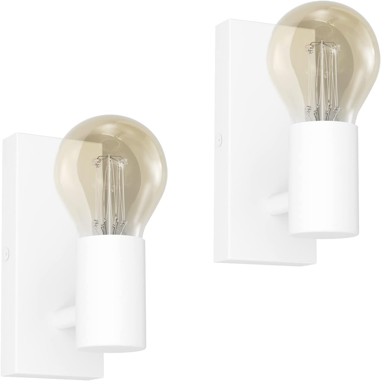 Chrasy Applique Murale LED 6W Lampe Murale Blanc Chaud Acrylique Moderne Lampe de Mur Rotatif Fer Éclairage Mural pour Chambre Salon Bureau Couloir ( Blanc