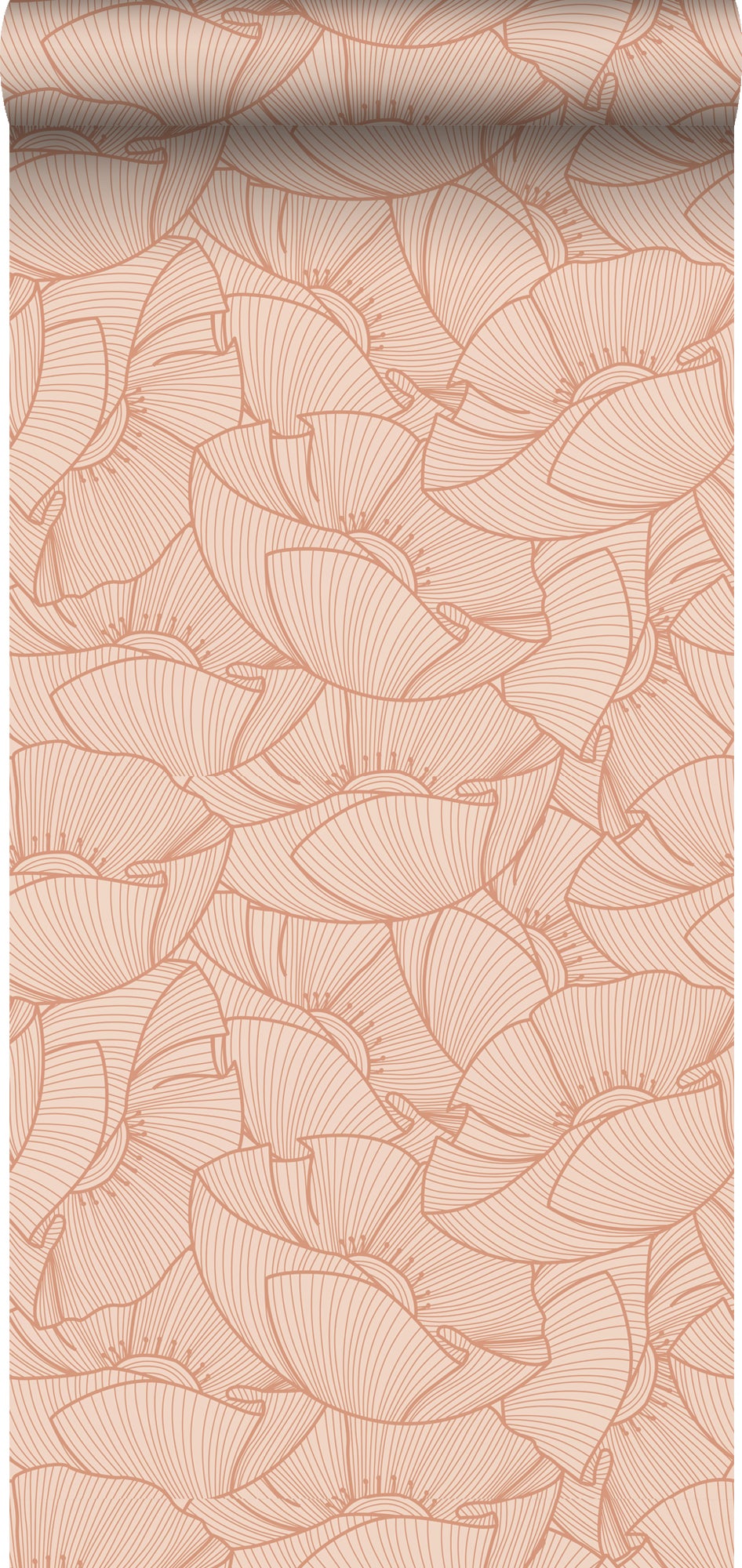 Tapeta maki terakoty różowej - 53 cm x 10.05 m - ESTAHOME