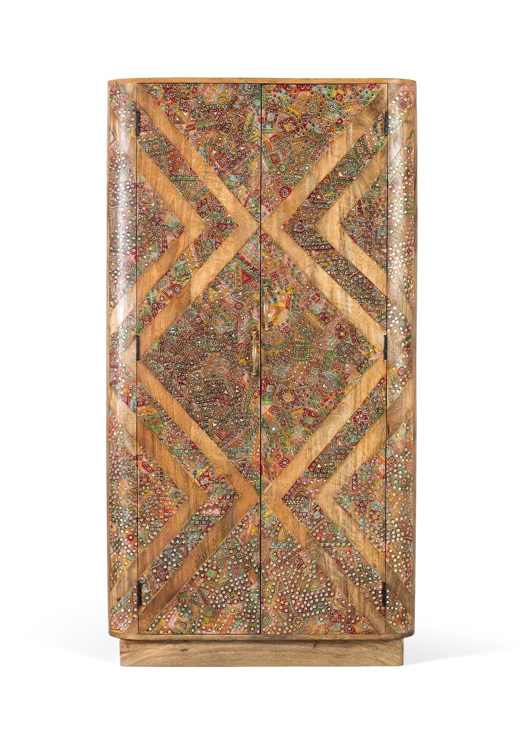 Armoire en bois de manguier masyw à deux portes 170 cm