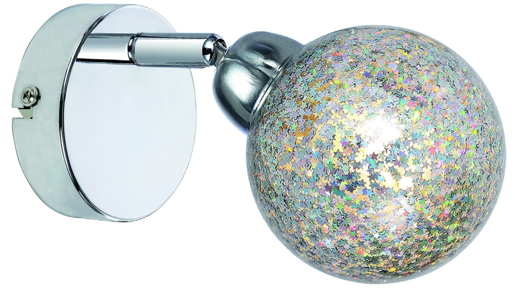 Kinkiet ścienny Kaleidoscope chromowany wielokolorowy 1xG9x4W wym: 10 x 15 x 8 cm akryl IP20 Candellux