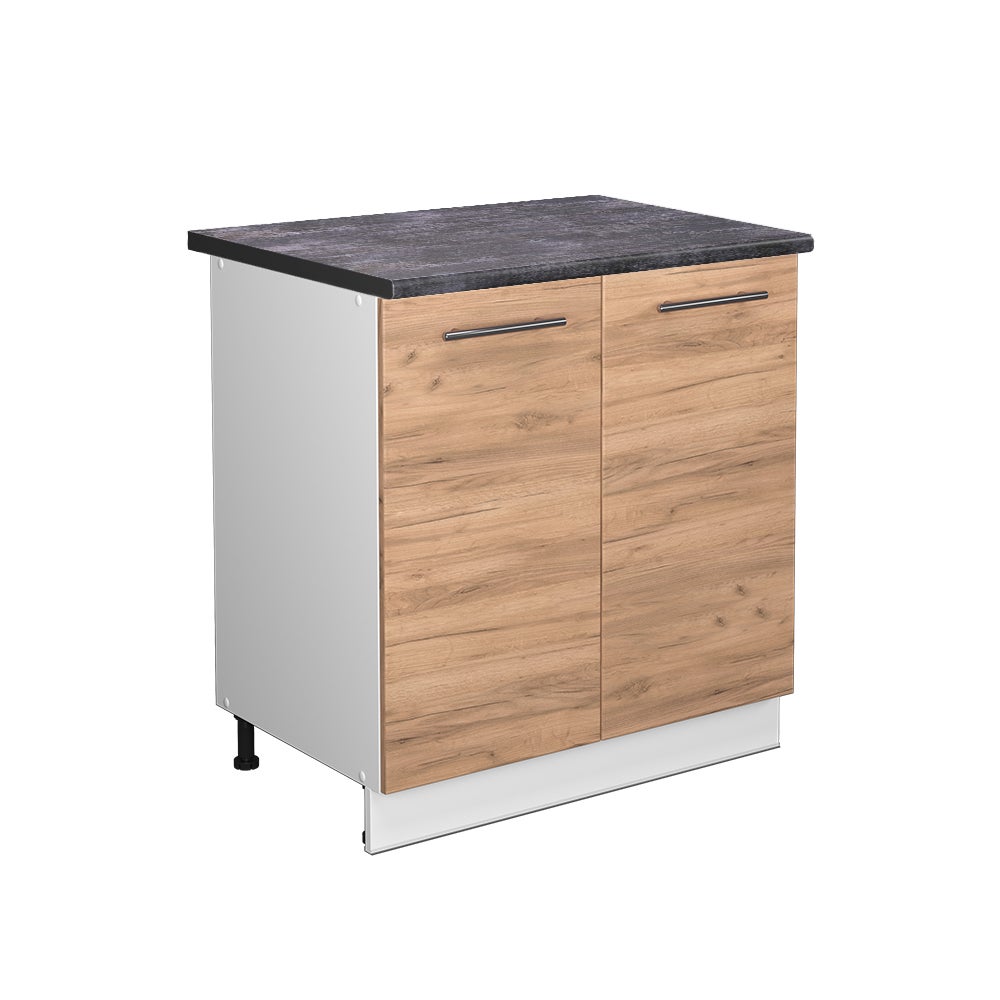 Vicco Szafka pod zlew Fame-Line, Złoty dąb energetyczny, 80 cm z półką, BP Antracyt