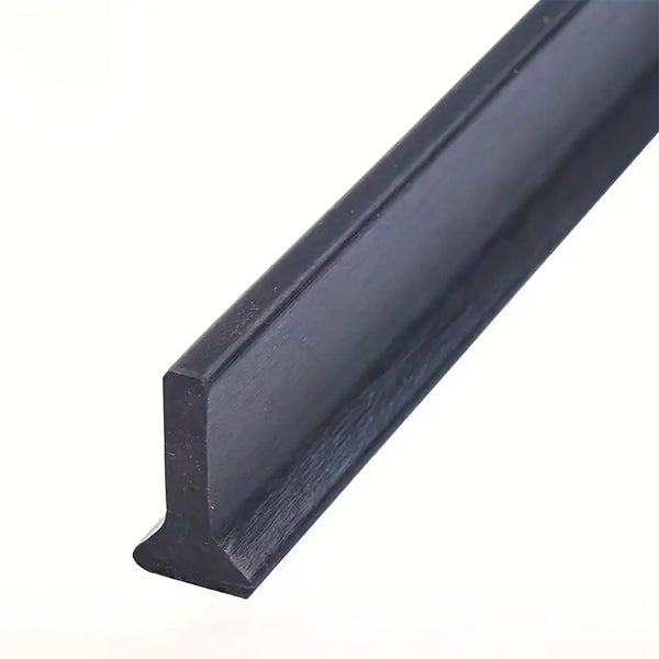 Samoprzylepny silikonowy pasek blokujący wodę do łazienki - 2 m x 1,6 mm x 30 mm - czarny