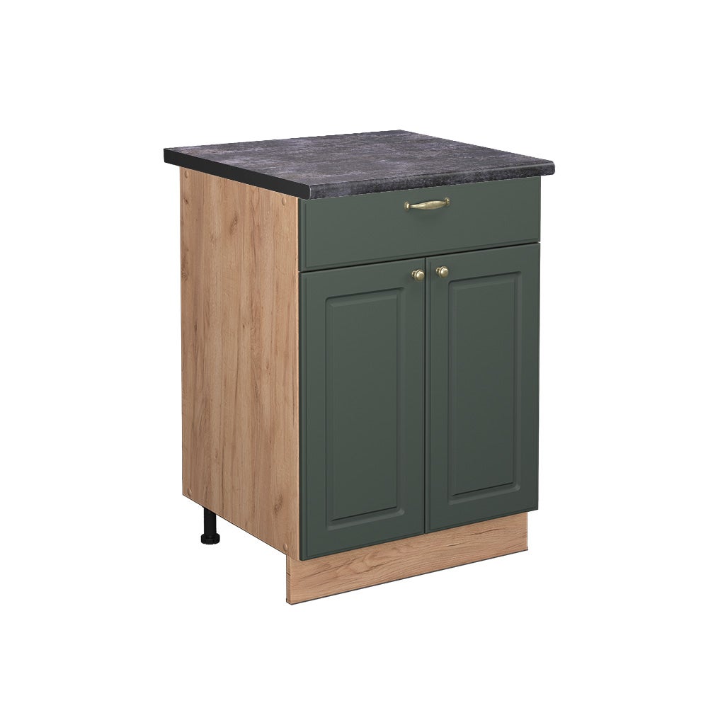 Vicco Szafka dolna do kuchni Fame-Line, Green Gold Country, 60 cm z szufladą, BP Antracyt