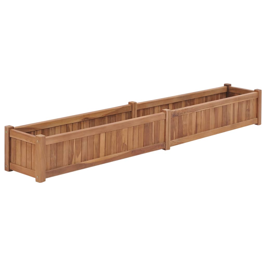 Jardinière，Bac à fleurs 200x30x25 cm Bois de teck solide CWV61429 - 2