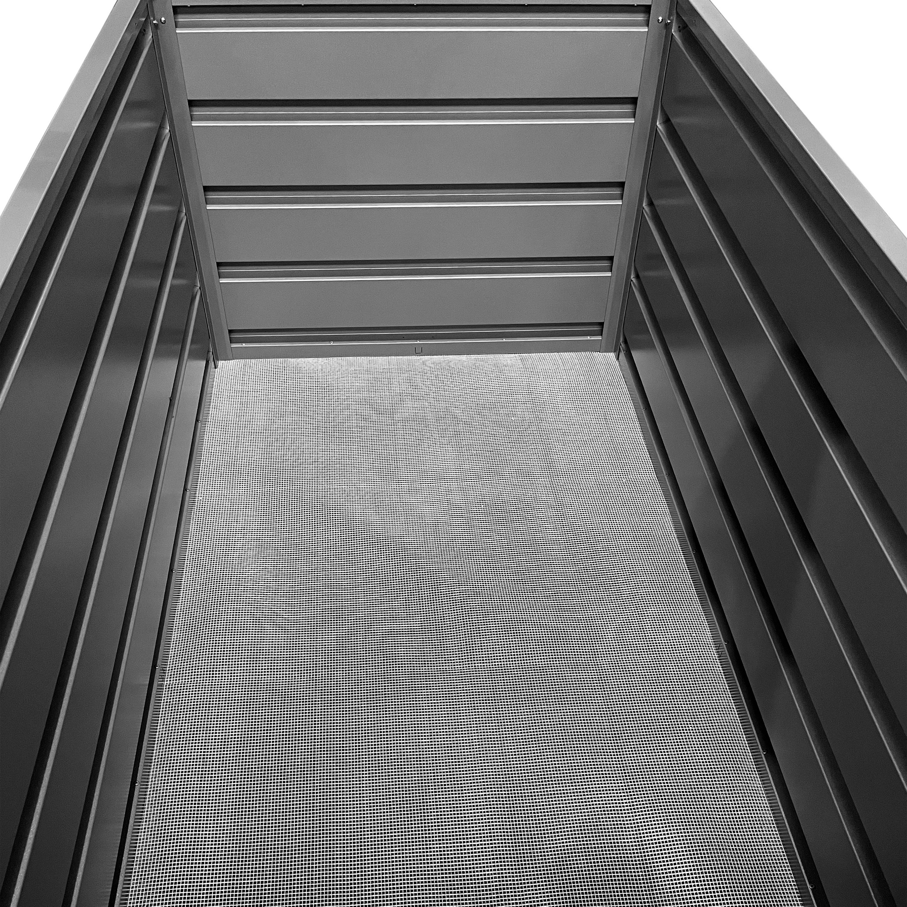 PRIMEYARD 200 x 85 x 77 cm Carré potager surélevé NELE, acier corten, aspect rouille | inclus une mini serre et une protection anti-limaces - 6