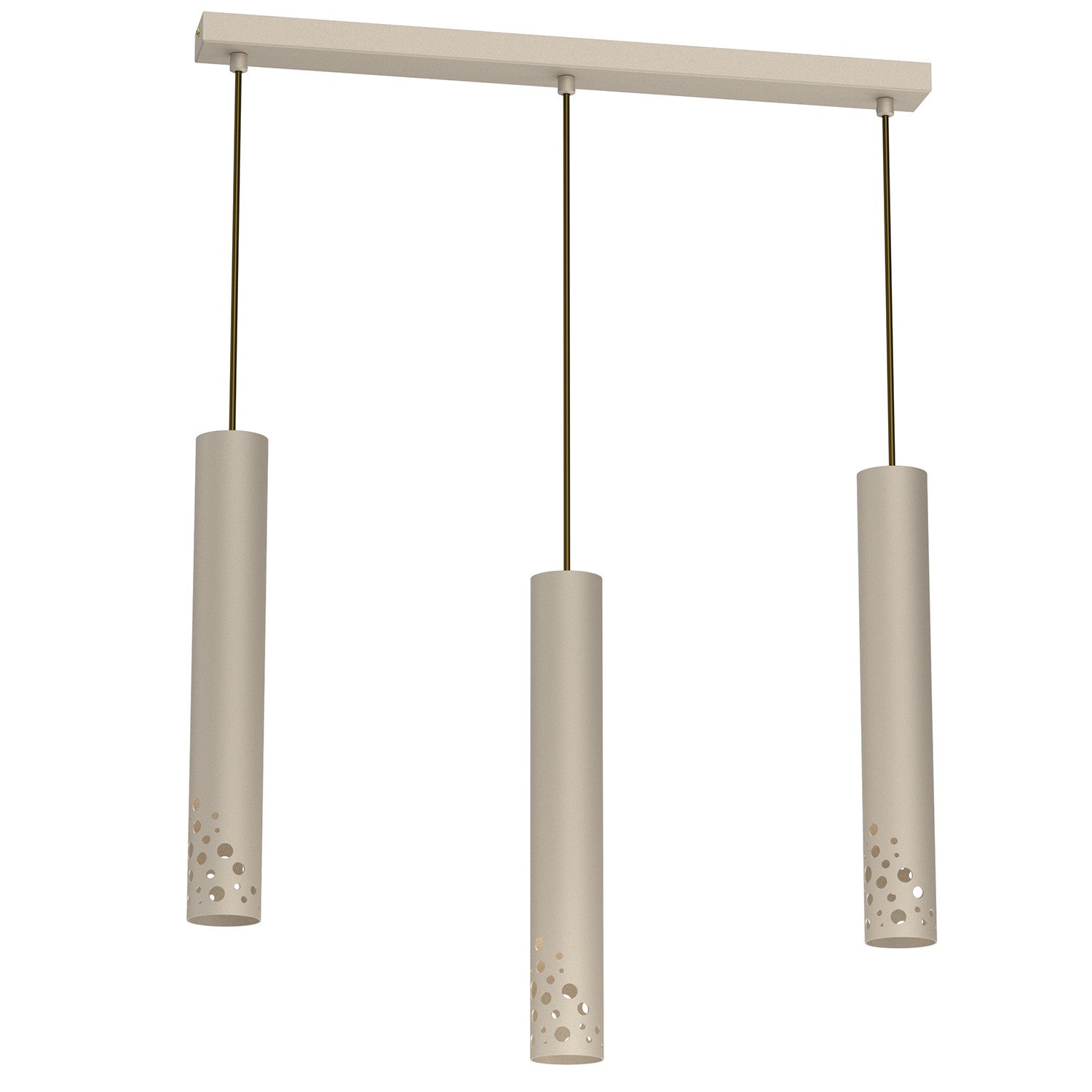 Lampa wisząca Tibia Buble kremowa 3xGU10x8W tuby wym: 110 x 60 x 5,5 cm metal Luminex