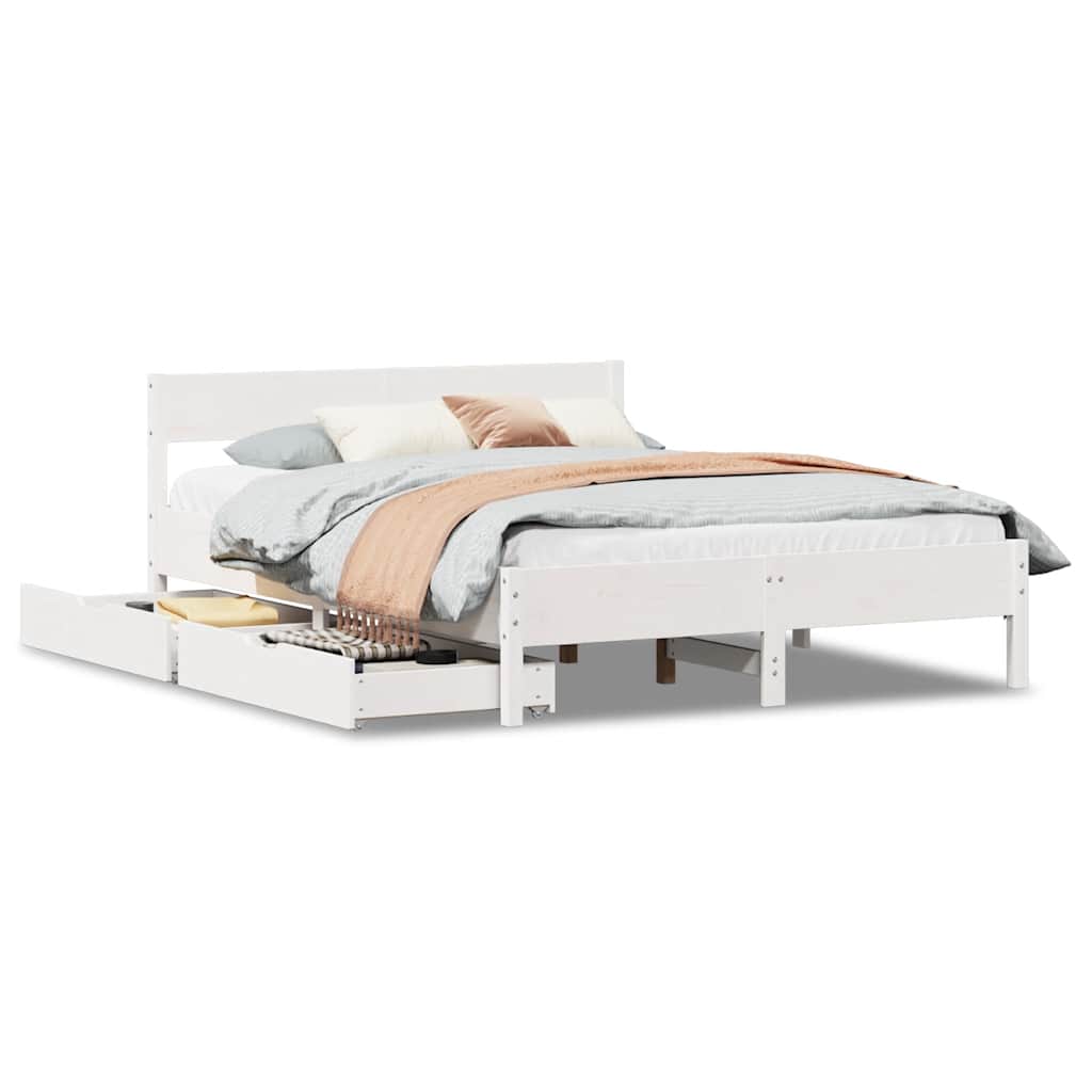 Łóżko Drewniane Rama Łóżka Sofa Biała Do Sypialni Pokoju 140x190 cm