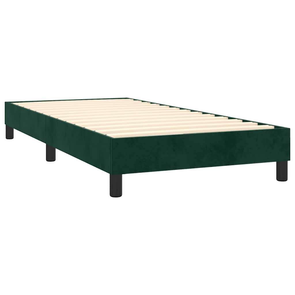 Sommier à lattes avec matelas vert foncé 100x200 cm - 4